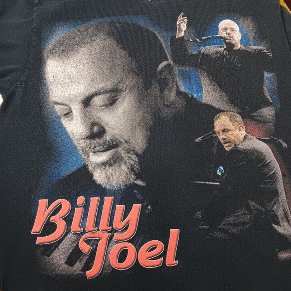 Billy Joel North American Tour 2008 Medium T Shirt Black Dates Piano Band Music - Picture 3 of 12
